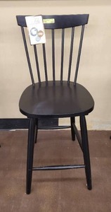 lot 709 image: Eagle Ridge Counter Height Barstool Black - OSP Home Furnishings, Eag26-BLK - Scratch & Dent