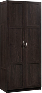 lot 699 image: Sauder 419496 Miscellaneous Storage Storage Cabinet in Cinnamon Cherry, 419496 - Unassembled, may be damaged. May be missing hardware.