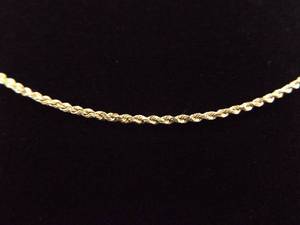 10K Yellow Gold Rope Necklace