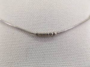 .925 Sterling Silver Ball Accented Round Snake Link Necklace