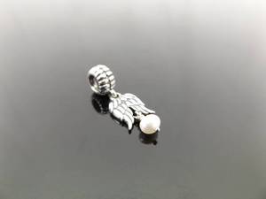 .925 Sterling Silver PANDORA ALE #790975P Guardian Angel Pearl Bead