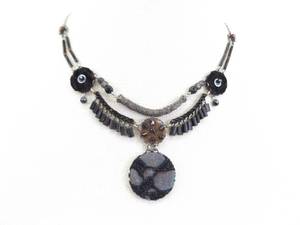 Ayala Bar Black and Blue Mesh Necklace