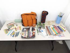 Large Lot of NEW etc. Knitting And Crocheting Needles, Cases, etc.