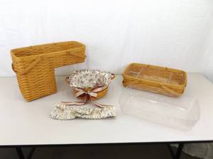 Lot of 3 Longaberger Baskets