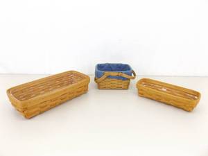 Lot of 3 Longaberger Baskets