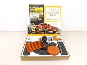 Vintage Aurora Slot Car ThunderJet 500 Motor Set with 2 Slot Cars and Accessories