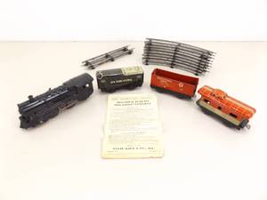 Vintage Marx Tin Litho Wind Up Train Set
