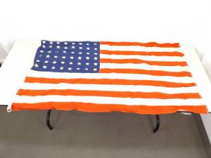 54 x 34 Vintage 48 Star Cotton US Flag