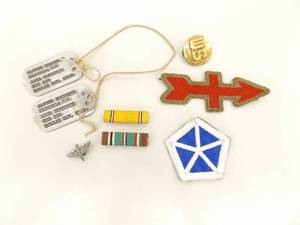Lot of WWII Dog Tags and Medals From Same Soldier in Lots 23 and 24