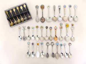 Lot of Collectible Souvenir Spoons