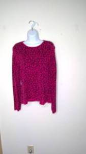 Liz Claiborne Size Large Cheetah Shirt
