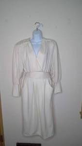 Vintage JT Dress Size Unknown White Dress