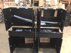 Pallet vwith assorted Husky Cabinet for garage customer returns see pictures