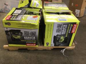 Pallet of 4 backpack blowers various conditions customer returns see pictures