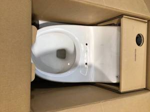 Glacier Bay 1 Piece Toilet in White, Seat Included review all pictures