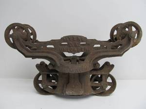 Large Antique Cast Iron Hay Carrier&nbsp