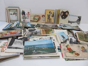 Large Lot of Vintage &amp Antique Postcards