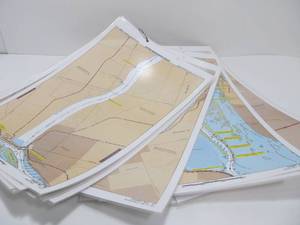 US Army Corps of Engineers Laminated Mississippi River Chart Map