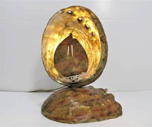 Working Vintage Large Clamshell Lamp