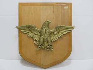 Very Nice Hand Carved Wooden Eagle on Plaque