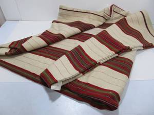 Thick Vintage Striped BlanketTextile