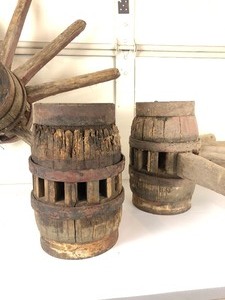 3 Rustic Antique Wagon Wheel Hubs