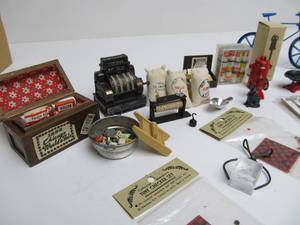 Large Group of Vintage General Store Theme Miniatures