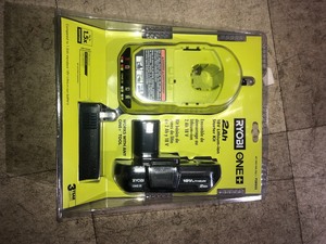 RYOBI ONE 18V Lithium-Ion 2.0 Ah Compact Battery and Charger Starter Kit