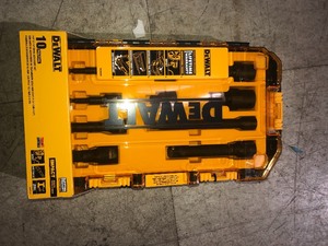 DEWALT 38 in. and 12 in. Drive Impact Accessory Set (10-Piece)