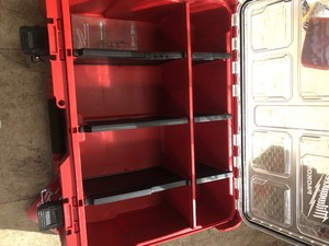 Milwaukee PACKOUT 20 in. Deep Organizer with 6 Compartments and Quick Adjust Dividers