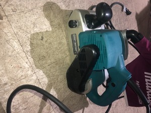 Makita 11 Amp 4 in. x 24 in. Corded Belt Sander with Abrasive Belt, 80G Belt and Dust Bag