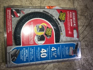 DIABLO 4-12 in. 40-Grit Steel Demon Corner-Edge Grinding and Polishing Flap Disc with Type 29 Conical Design