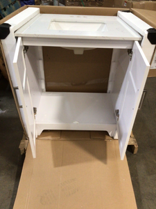 lot 4 image: Glacier Bay Avery 30 In. Vanity Combo in good condition review all pictures