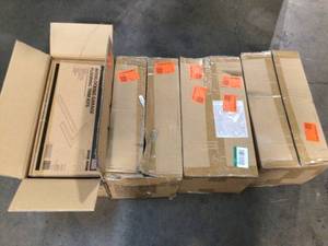 lot 6 image: 4 boxes of Husky Interlocking Garage Flooring Trim Kits (review all pictures)