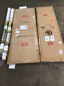 lot 8 image: Delta 48in. to 60in. Semi-Frameless Traditional Sliding Shower Door Track Assembly Kit in Nickel