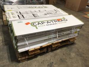 lot 9 image: Mix Pallet Of Cap-A-Tread Flooring (15 box count) good condition review pictures