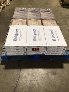 lot 24 image: Lifeproof Seasoned Wood Multi-Width x 47.6 in L Luxury Vinyl Plank Flooring (19.53 sq. ft. case) review all pictures (12 boxes)