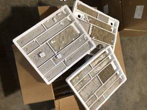 lot 30 image: 3 boxes of AIRSTONE spring Creek, Gray 24in. x 48in. Textured, Cement, and Standard rectangle flooring check pictures