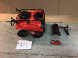 lot 104 image: POWERSMART Single Stage Gas Snow Blower Thrower 21 Inch Clearing Width Compact, Model DB7006 open box customer return see pictures
