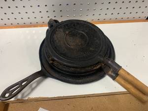 Antique Alfred Anderson Cast Iron Krumkake Iron
