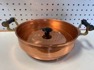 Vintage Copper Holder & Lid