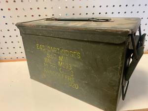 Vintage Genuine Military 50 Cal Ammo Can