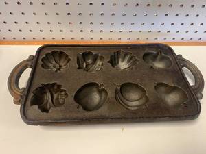 Heavy Cast Iron Pan 15 inch Long
