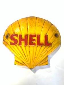 Shell Oil Cast Iron Sign approx 16 Pounds 15�X 16�