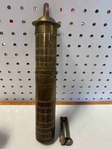 Vintage Brass Pepper Mill 11 inch Tall