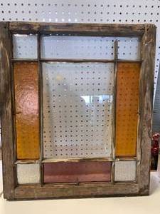 Antique Stained Glass Window 24� X 28�
