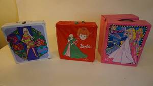 lot 50 image: Three Vintage Barbie Carrying CaseTrunks Made in the USA