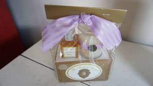 lot 84 image: Art Glass Whale Paper Weight -Vintage Stainless Steel Thermos -The Smell Of Spring Gift Pack NIB