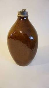 lot 129 image: Antique Red Wing Pottery Foot Warmer with Original Cap