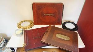 lot 137 image: Vintage Photo Albums -Accent Mirrors